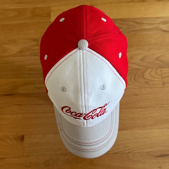 Coca-Cola Baseball Hat Cap Red White Gray - Picture 9 of 13